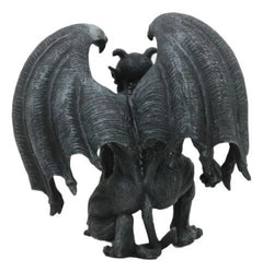 Winged Horned Devil Gargoyle Statue 6.25" Tall Notre Dame Evil Warden Gargoyle-5