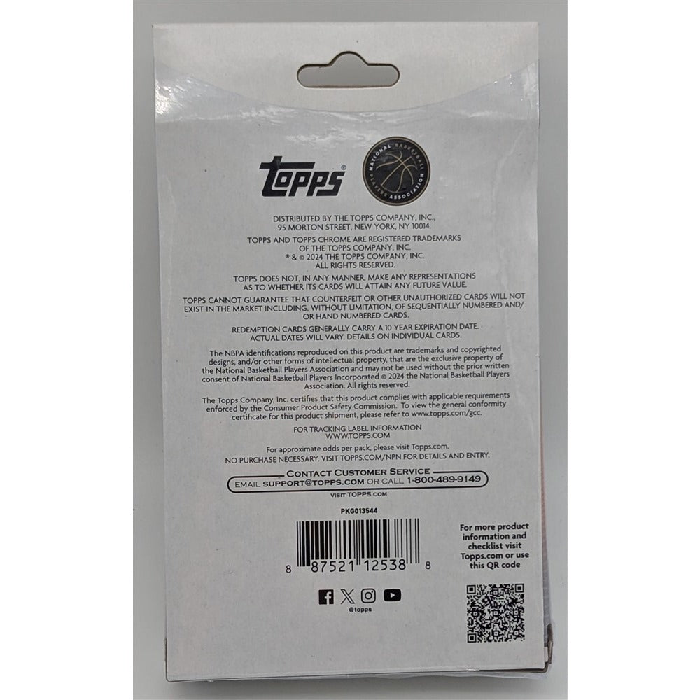 Factory Sealed Hanger Box 2023-24 Topps Chrome NBA Basketball Trading Cards-4
