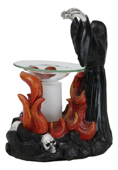Dark Conjuring Grim Reaper Fire Magic Electric Oil Burner Tart Warmer-6