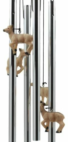 Deer Wind Chime Doe With Fawn Deer Family Decorative Wind Chime Patio-8