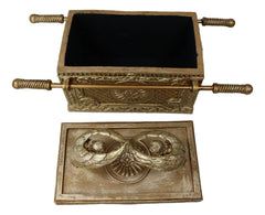 Golden Ark Of The Covenant With Cherubim Angels Decorative Box 9.5"L (1:8 Scale)-9