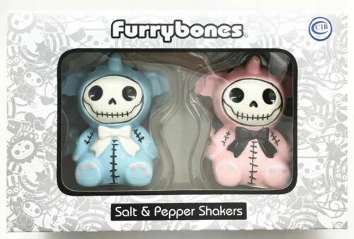 Furrybones Elephant Voodoo Skeleton Ceramic Salt And Pepper Shakers Set-7