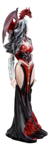 Nene Thomas Red Fire Dragon Witch Statue 12"H Queen Of Shadows Severeielle Decor-8