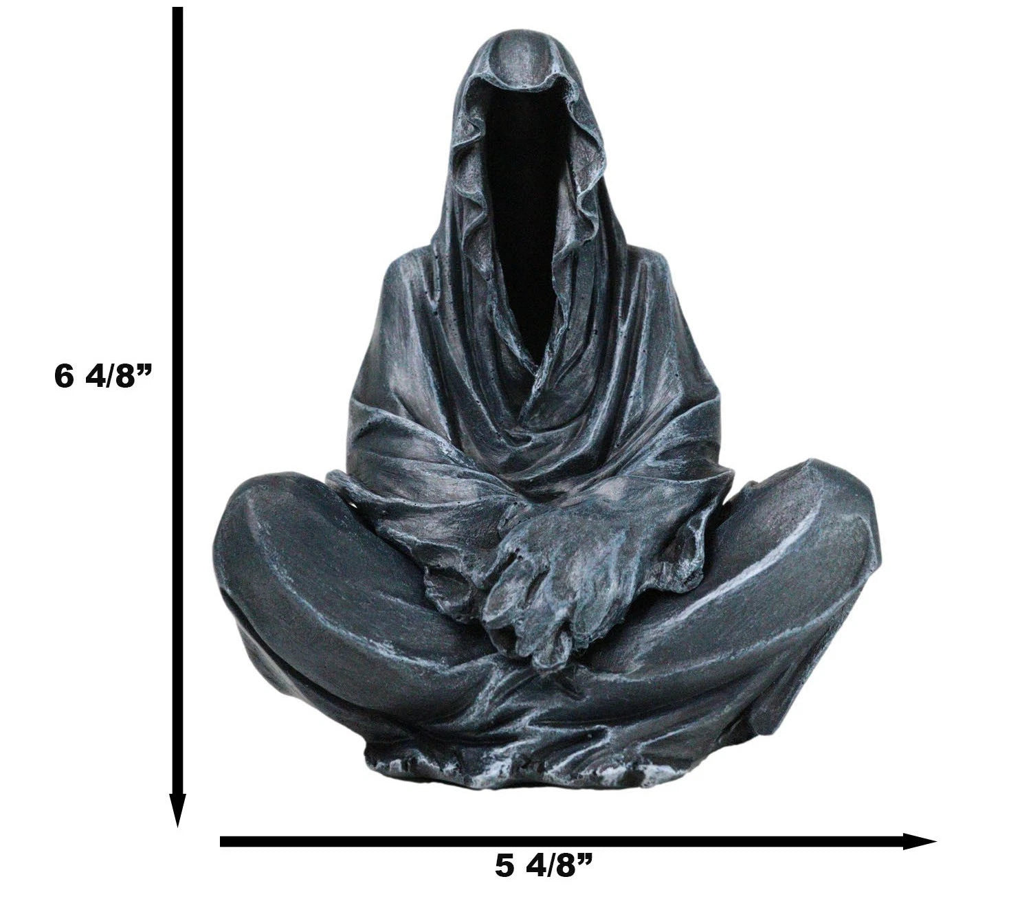 Reaper of Souls Grim Reaper In Hooded Cloak Backflow Incense Cone Burner Statue-8