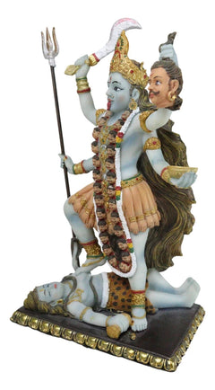 Gift Mahavidya Devi Kali Holding Severed Head Of The Ego Figurine 9"Tall-9