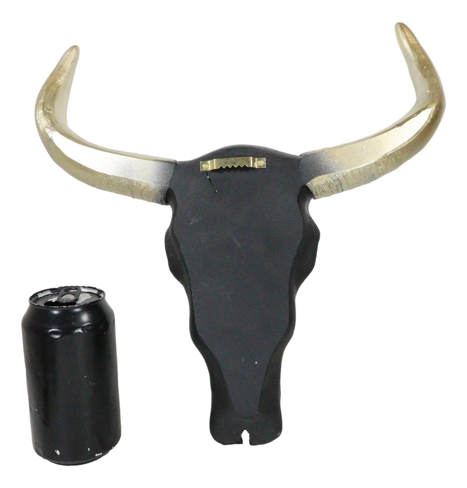 Black And Gold Tribal Floral Tattoo Tooled Filigree Bull Cow Skull Wall Decor-8
