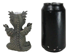 Zen Whimsical Garden Dragon Yoga Sitting In Meditation Backflow Incense Burner-7