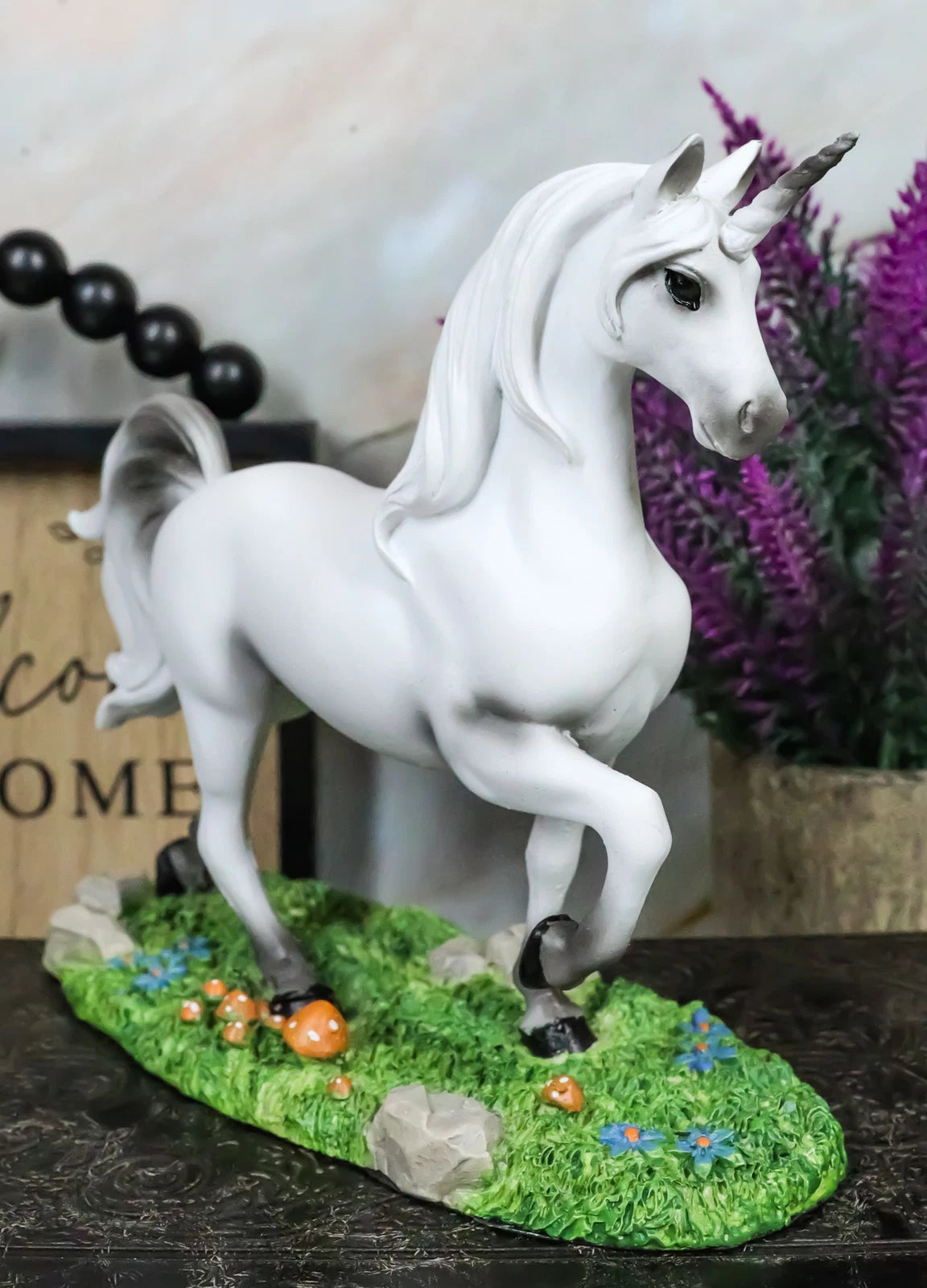 Enchanted Forest Glade Strolling Unicorn Figurine Decorative Statue 6.75"Long-2