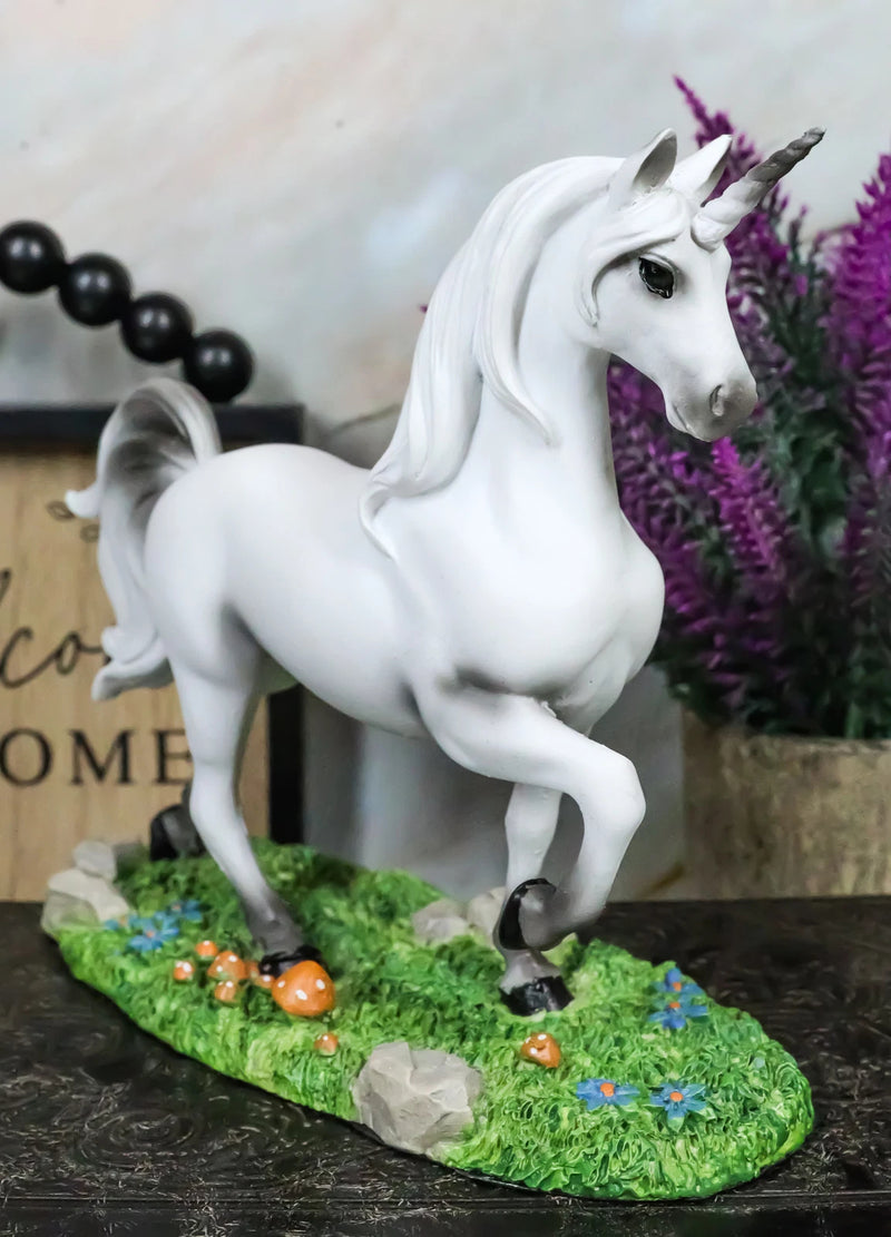 Enchanted Forest Glade Strolling Unicorn Figurine Decorative Statue 6.75"Long-2