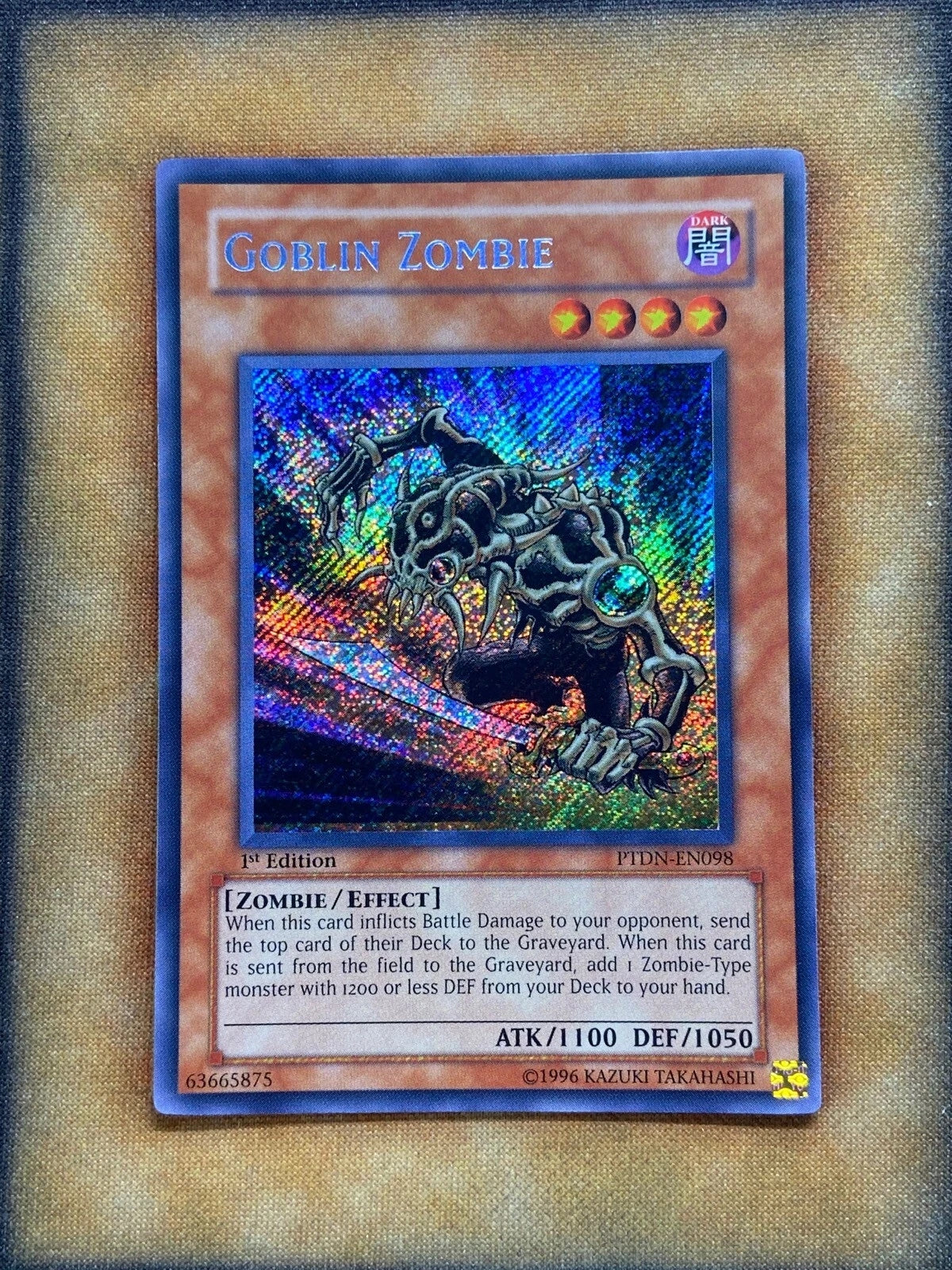 Yugioh Goblin Zombie PTDN-EN098 Secret Rare 1st Ed NM-1