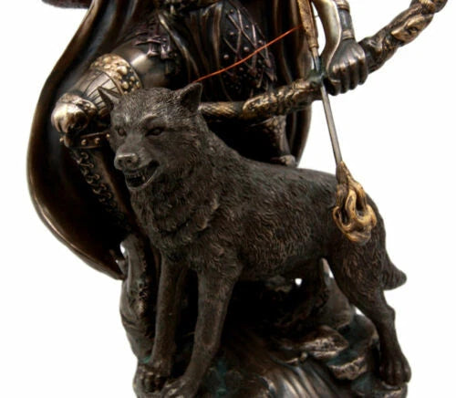 Goddess Of Winter Skadi Hunting W/ Bow Arrow & Vial of Venom Figurine-8
