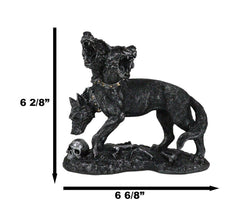 Figura de Cerbero, guardián de la hidra de tres cabezas, perro de Hades, perro guardián de la mitología griega-7