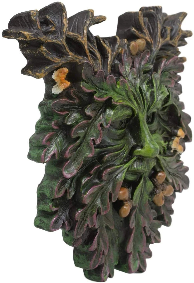 Celtic Autumn Euphoria Celtic Greenman Hanging Wall Decor Plaque 6" High-6