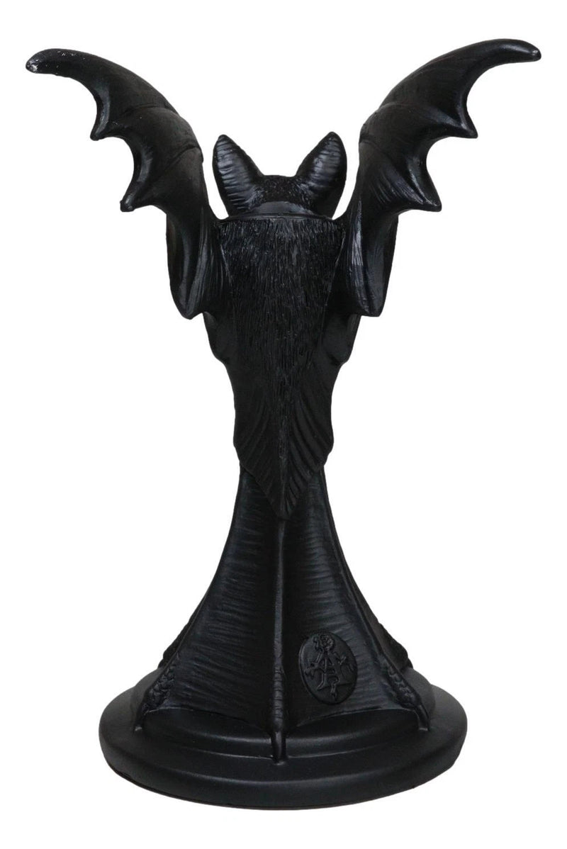 Wicca Gothic Black Gargoyle Vampire Bat Vespertilio Candlestick Holder Figurine-8