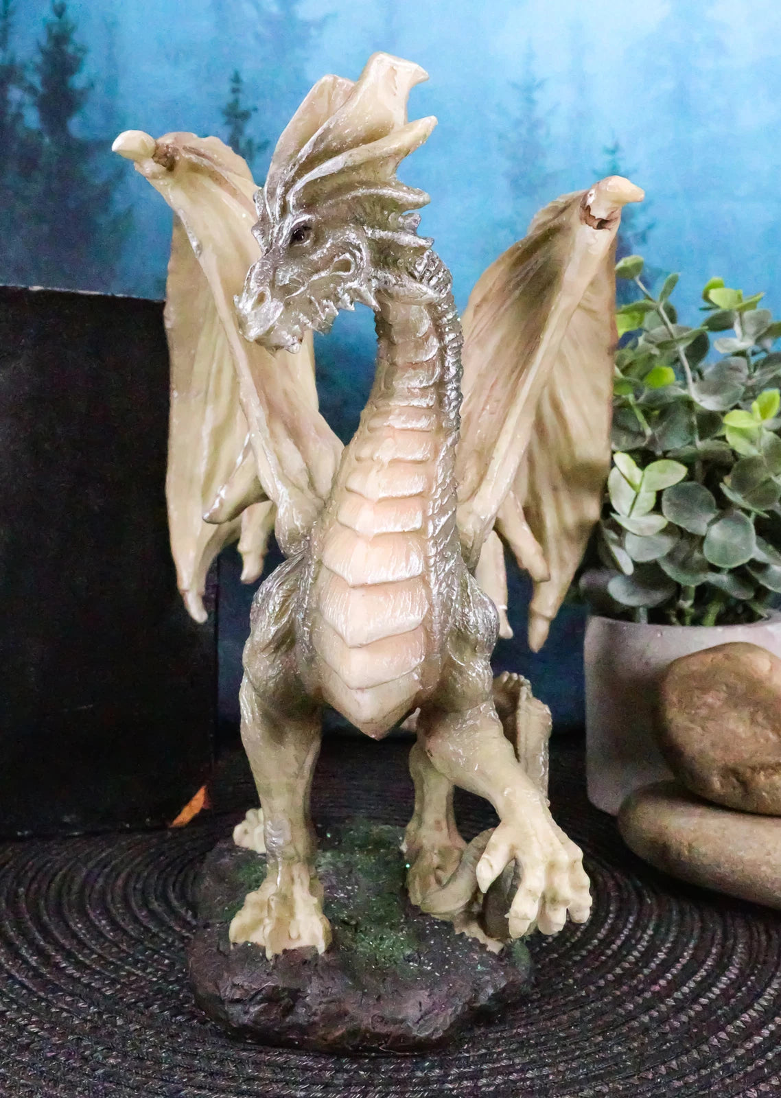 Collectibles Fantasy Battle of Thrones Wise Aged Wraith Hydra Dragon 8" Tall-2