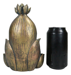 Hindu Elephant God Ganesha On Lotus Throne Backflow Cone Incense Burner Figurine-9