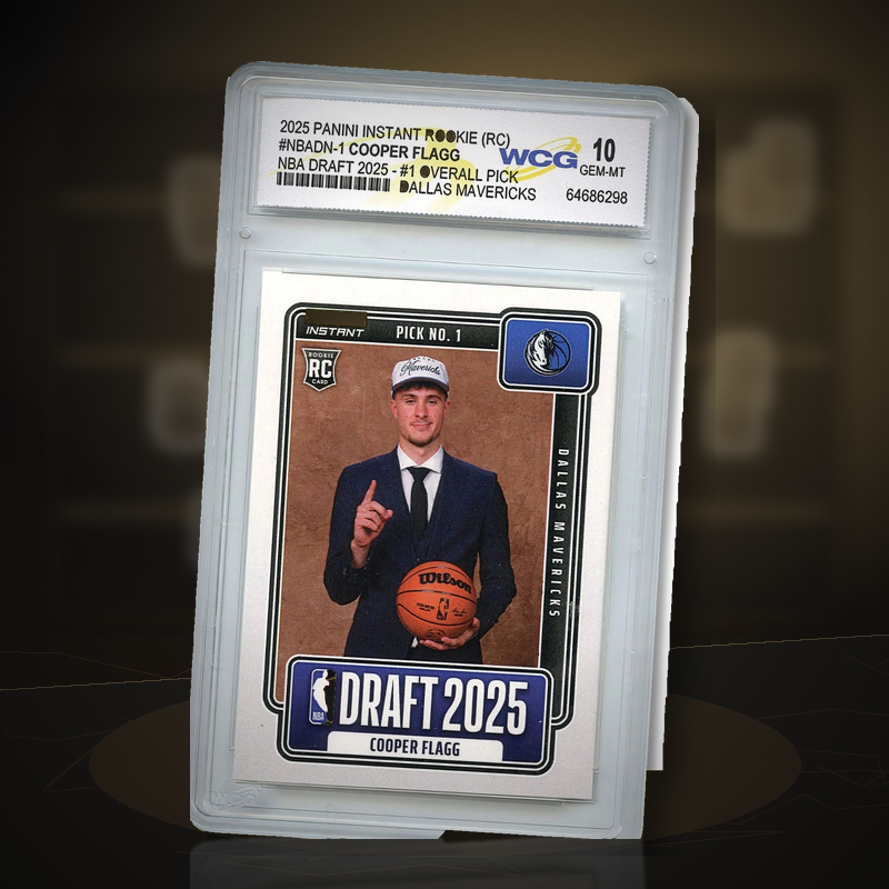 Rookie Basketball Card Cooper Flagg 2025-26 Draft Night Gem Mint 10 #NBADN-1 #1 Draft Pick RC Sports Trading Card