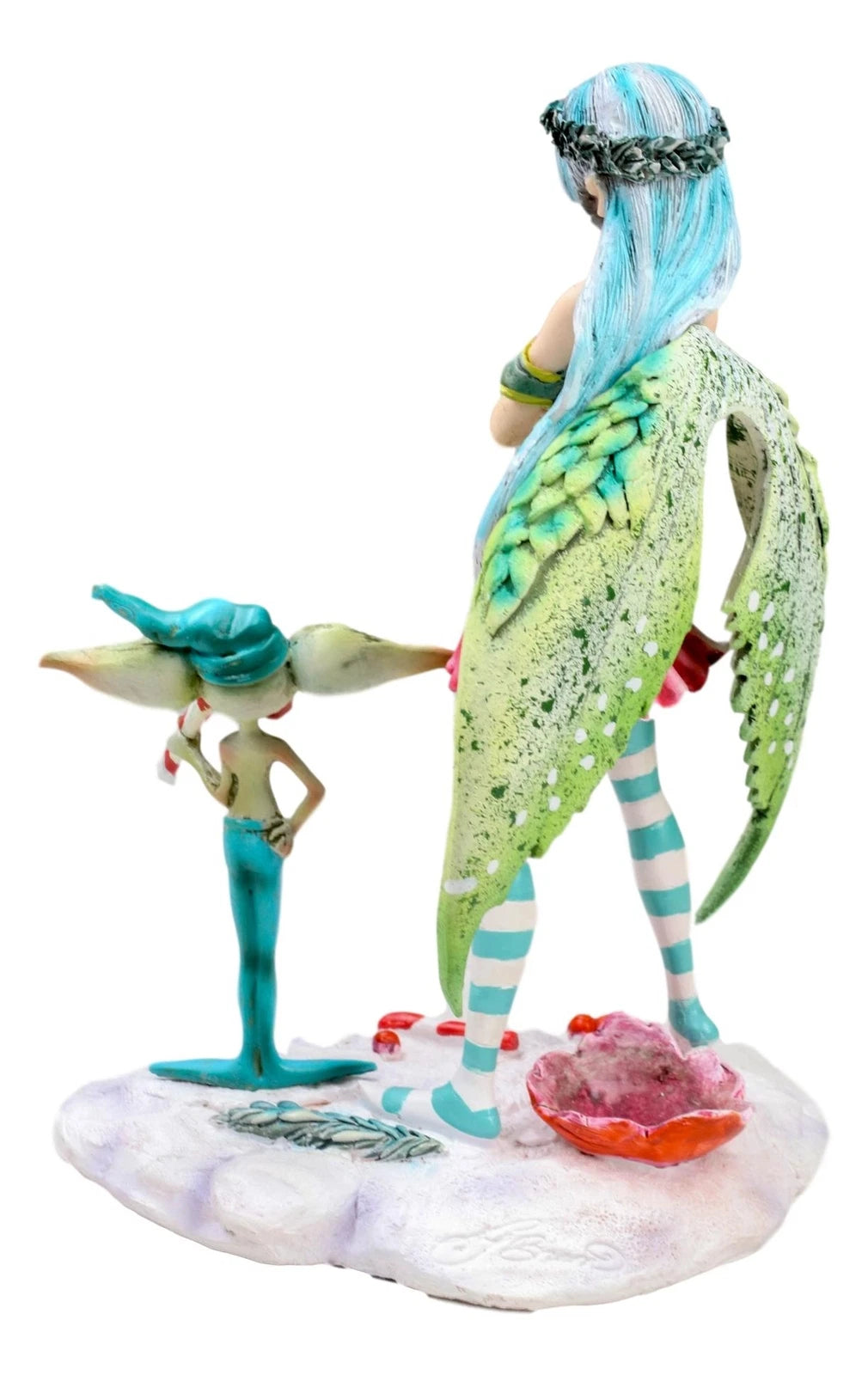 Amy Brown Christmas Fairy And Candy Cane Gremlin Naughty List Collectible Statue-6