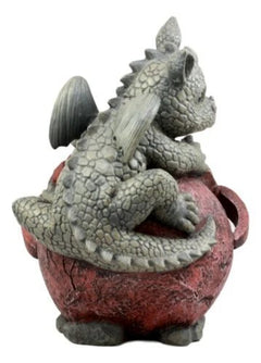 Playful Climbing Dragon Baby Planter Pot Home Patio Garden Decor Statue 12.5"H-9