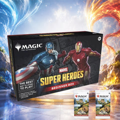 Magic: The Gathering Marvel Super Heroes Beginner Box + 2 Avatar The Last Airbender Jumpstart Booster Packs English Edition, MTG Learn-to-Play Two-Player Card Game Set, Ready-to-Play Decks for Casual Play and Gift-1