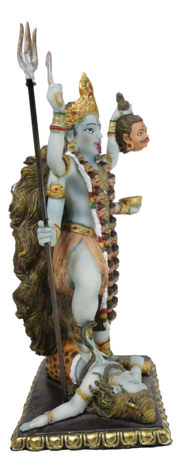Gift Mahavidya Devi Kali Holding Severed Head Of The Ego Figurine 9"Tall-10