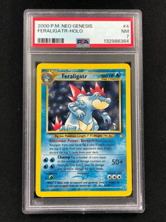 Pokemon 2000 Feraligatr Holo 4/111 Neo PSA 7-1