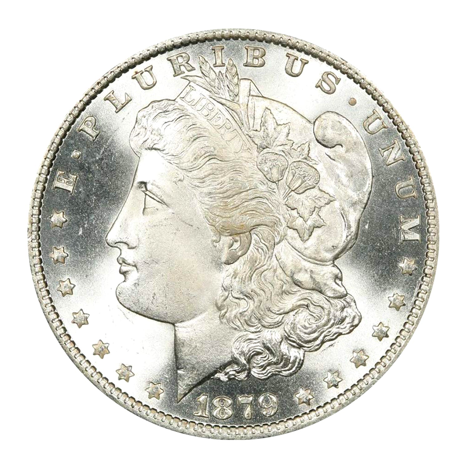 1879 S Morgan Silver Dollar $1 Brilliant Uncirculated BU 90% Silver