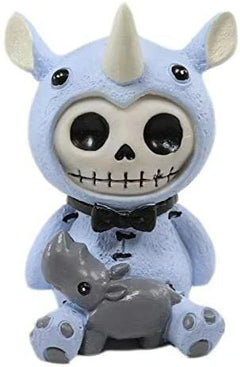 Furrybones Buster Figurine in Rhinoceros Costume 3" Tall Collectible-4