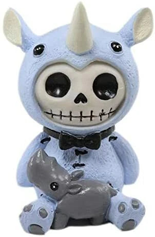 Furrybones Buster Figurine in Rhinoceros Costume 3" Tall Collectible-4