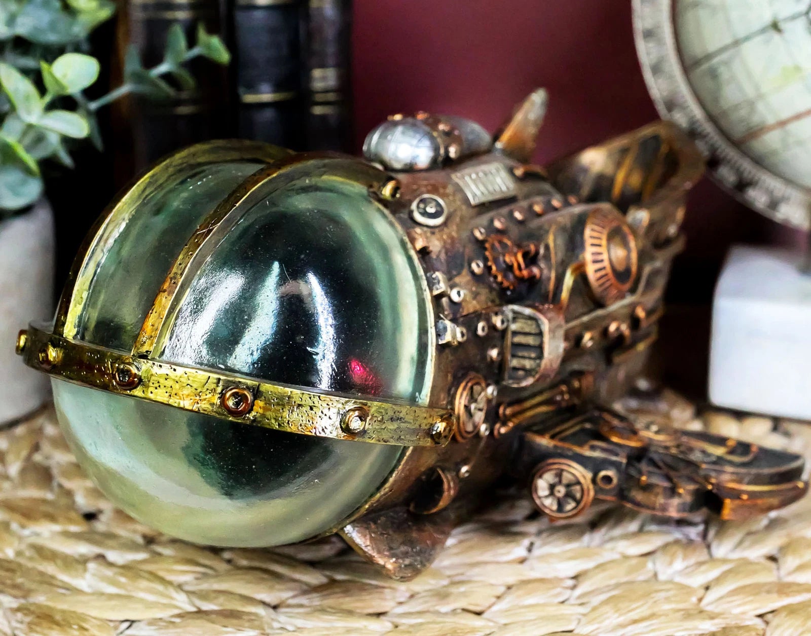 Steampunk Universe Space Exploration Spaceship Collectible Fantasy Figurine-7