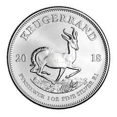 Moneda Krugerrand de plata de Sudáfrica 2018 de 1 oz, 1 Rand MS69 PCGS - Primera acuñación-4