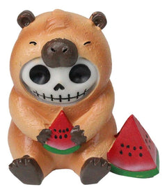 Furrybones Adorable Capybara With Watermelon Skeleton Figurine Furry Bones-10