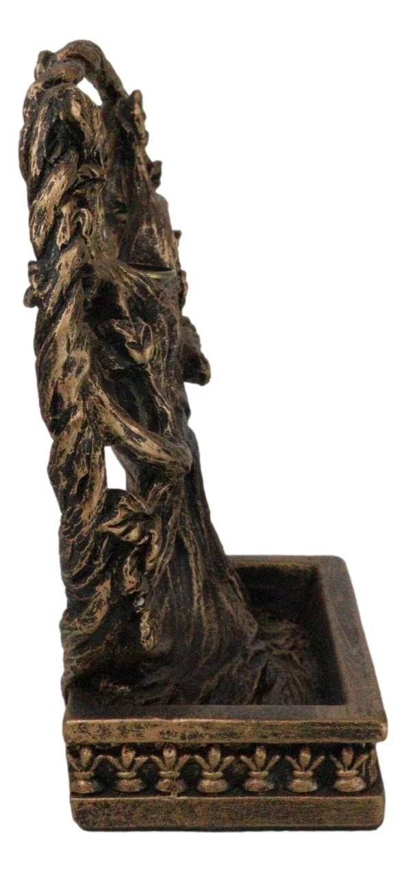Forest Crann Bethadh Celtic Willow Tree of Life Backflow Incense Cone Burner-7