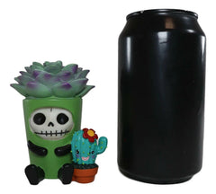 Furry Bones Echy The Succulent Plant Pot With Cactus Skeleton Figurine-8