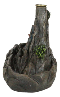 Feng Shui Zen Mountain Range Buddhist Pagoda Temple Backflow Cone Incense Holder-7