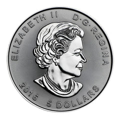 Diseño de Superman de la BU de la hoja de arce canadiense de $5 de 2016-2