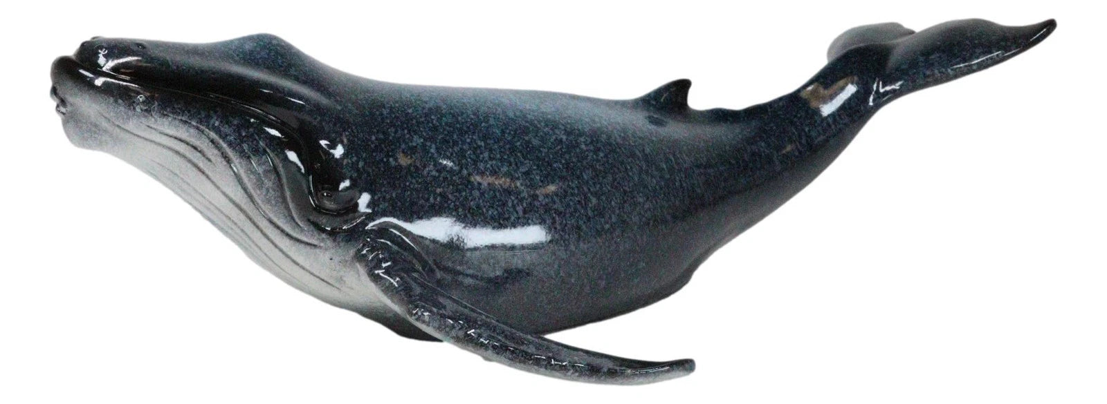 Large Nautical Ocean Marine Baleen Blue Humpback Whale Swimming Figurine 17"L-7