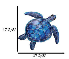 Marine Ocean Harmony Series Blue Bermuda Elegant Sea Turtle Metal Wall Decor-8