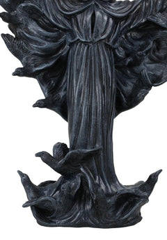 The Dark Lord Boogeyman Black Death Grim Reaper With Raven Crows Figurine-8