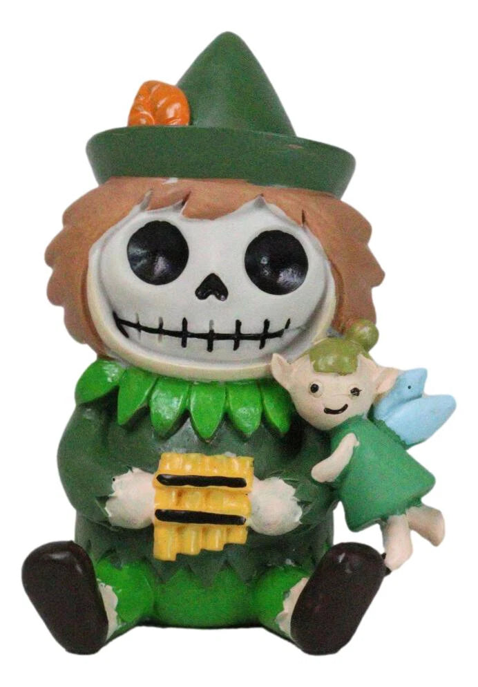 Furry Bones Whimsical Peter Pan With Tinker Bell Skeleton Figurine Furrybones-8