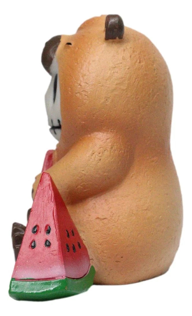 Furrybones Adorable Capybara With Watermelon Skeleton Figurine Furry Bones-11