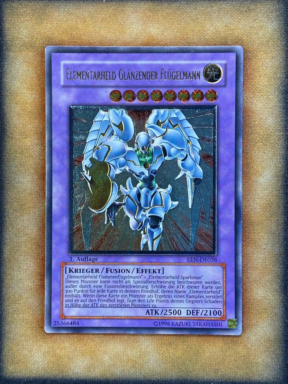 Yugioh Elemental Hero Shining Flare Wingman EEN-EN036 Ultimate 1st Ed GERMAN NM