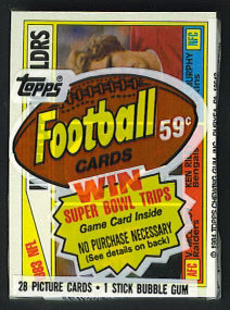 1984 Topps Football Unopened Cello Pack-1
