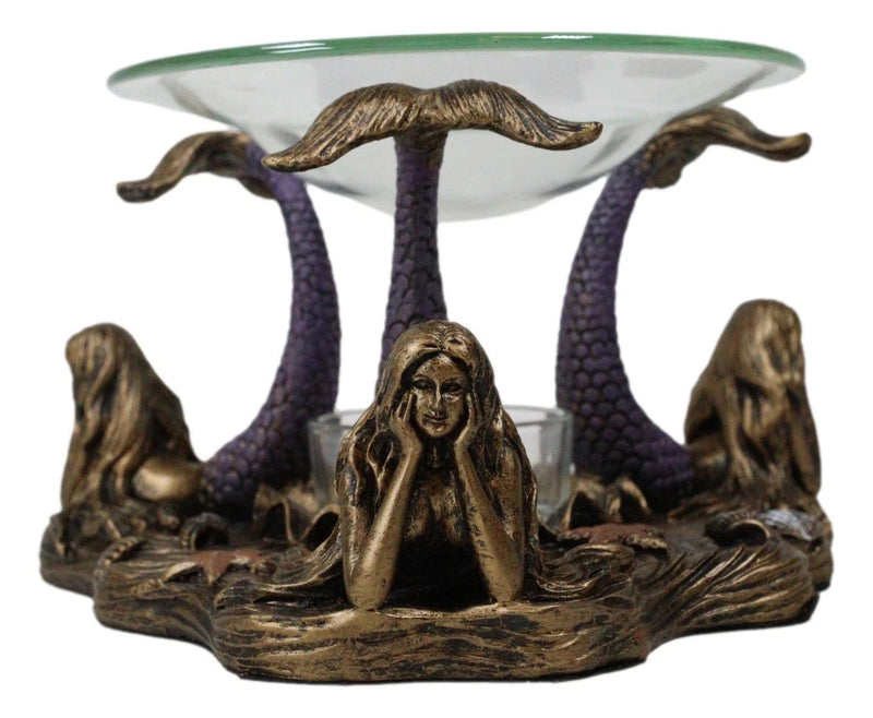 See Hear Speak No Evil 3 Sirens Mermaids Of The Cove Candle Heat Oil Warmer-7