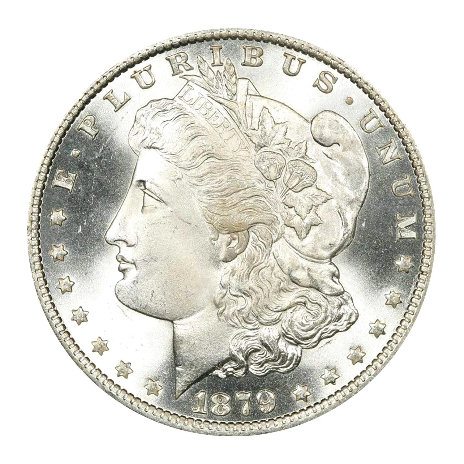 1879 S Morgan Silver Dollar $1 Brilliant Uncirculated BU 90% Silver