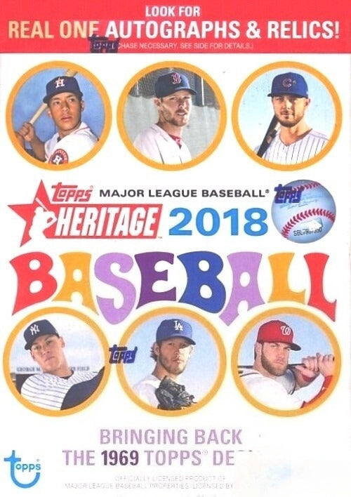 2018 Topps Heritage Baseball EXCLUSIVE Factory Sealed Blaster Box-Loaded!-1