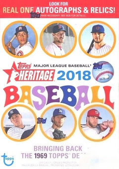 2018 Topps Heritage Baseball EXCLUSIVE Factory Sealed Blaster Box-Loaded!-1