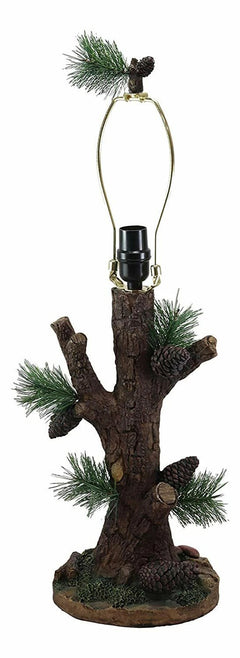 Large 26.75"H Vintage Rustic Mountain Pinecone Pine Tree Needles Bark Table Lamp-7