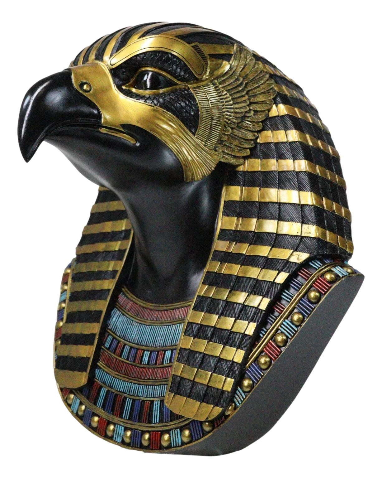 Ancient Egyptian Deity Horus God Of The Sky Bust Wall Plaque Sculpture 12.25"H-8