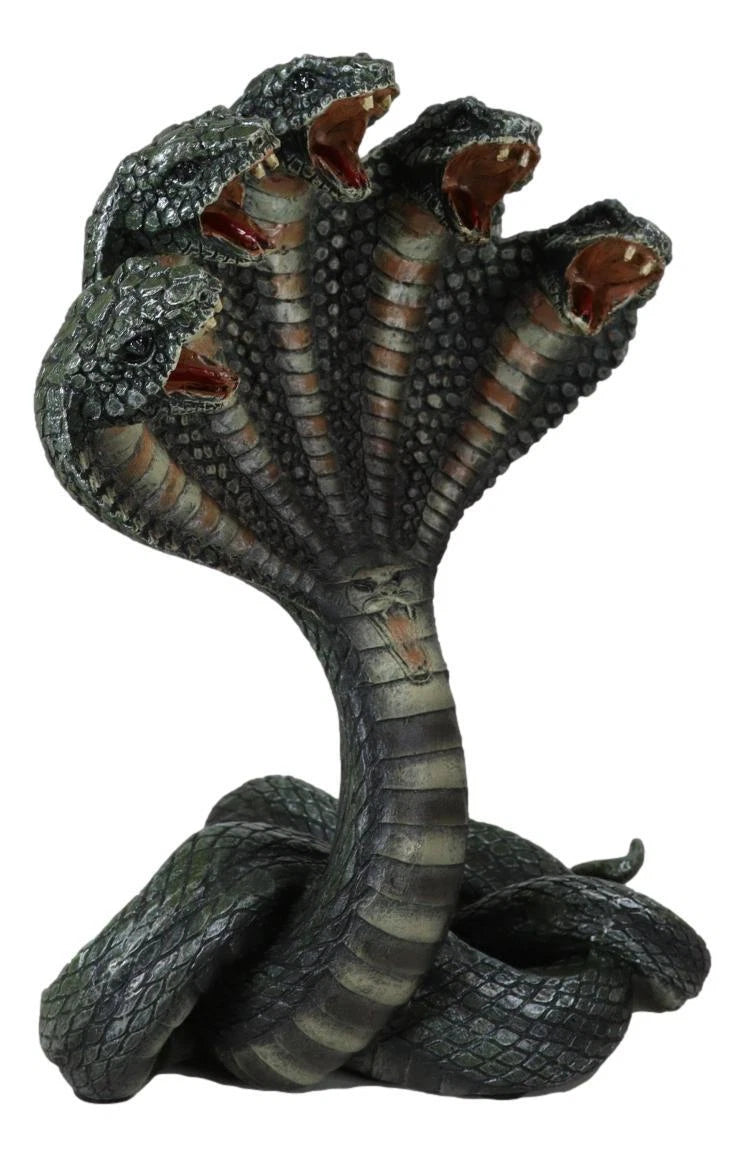 Hindu Primordial Multi Headed Shesha Snake Demigod Nagaraja Of Vishnu Figurine-8